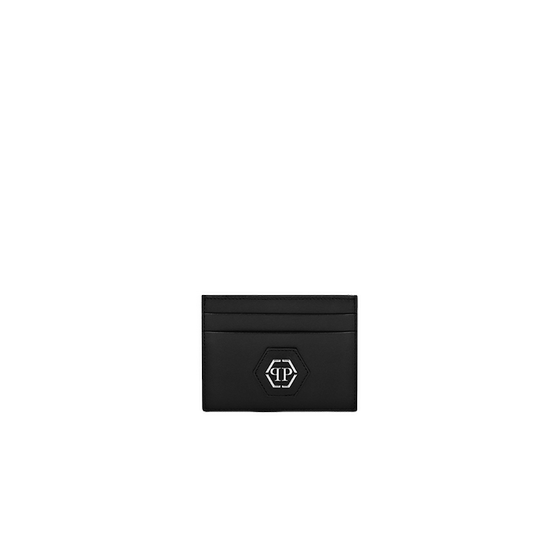 
PHILIPP PLEIN Men's PP Hexagonal Leather Card Bag