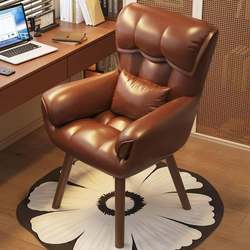Office Chair, Dormitory Writing Desk Chair, Swivel Computer Chair with Backrest, Bedroom Home Use, Comfortable for Long Sitting, Desk and Chair Comfort