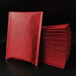 Red Waterproof Kraft Paper Bubble Envelope Bag Express Clothing Packaging Foam Self-Adhesive Envelope Bag