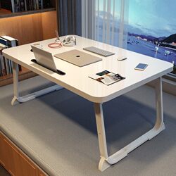 Folding Small Table for Bed, Student Study Laptop Table, Floor Dining Table, Bedroom Desk, Dormitory Essential