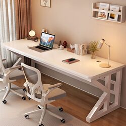 Double Computer Desk, Desktop Long Desk, Bedroom Simple Office Desk, Gaming Desk, Student Home Study Writing Desk