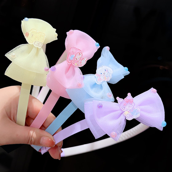 
Children's cartoon headband girl cute animal headband little girl not hurt hair without hair tied hair card princess hair accessories