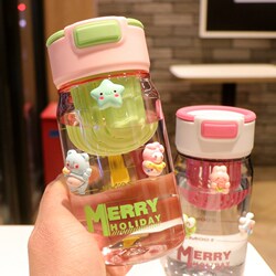 Compact and Stylish Plastic Water Cup, Portable Tea Cup, 2025 New Model, Special Cup for Students Going to School, Summer Drop-Proof