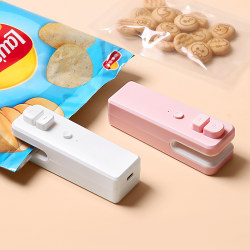 Sealing Machine Small Household Mini Portable Machine Snack Sealer Hand-Pressed Vacuum Sealing Food Plastic Sealing Machine