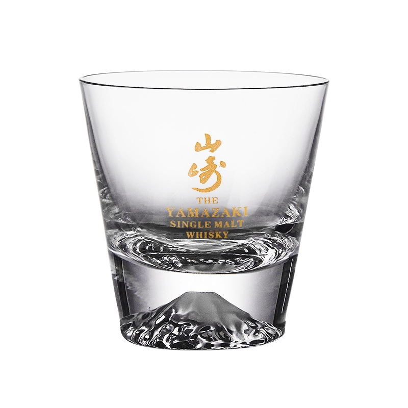 高麗　盃　酒器 二吧山崎富士山杯YAMAZAKI出口雪山威士忌酒杯洋酒杯水晶玻璃杯