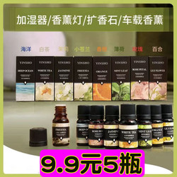 Yinsho Water-Soluble Aromatherapy Essential Oil 10ml Humidifier Diffuser Stone Fireless Aromatherapy Rose Jasmine Fragrance Agent