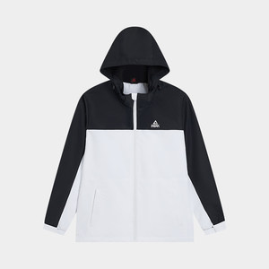 
Peak woven mesh windbreaker women's 2026 spring outdoor hooded sports coat windproof warm jacket top