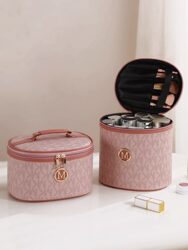 Cosmetic Bag for Women, Large Capacity, Portable Cylindrical Cosmetic Storage Bag, 2023 New Style, Popular High-End Makeup Case Bag