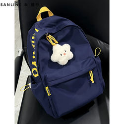 Schoolbags for Junior High School Students, Men's Large-Capacity High School Girls' Campus Backpacks, Teenagers' Primary and Secondary School Students' Burden-Reducing Backpacks