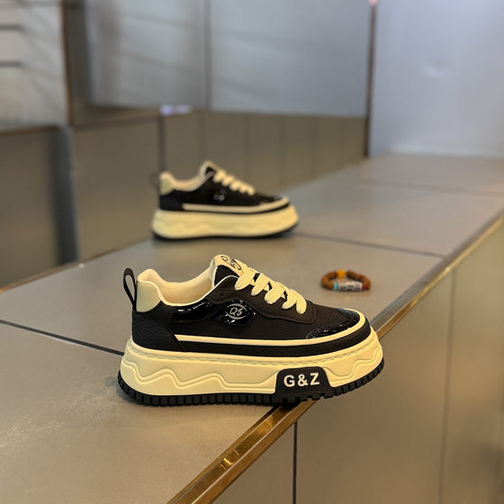 
Thick-soled popular men's shoes, fashionable, casual, versatile, trendy men's shoes, high-end, internet celebrity, same style, light luxury shoes with laces