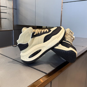 
2025 new autumn popular men's shoes thick-soled lace-up high-top shoes handsome personality trendy men's shoes