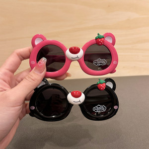 
Children's sunglasses cartoon strawberry bear cute baby polarized sunglasses sun protection boy girl toy glasses