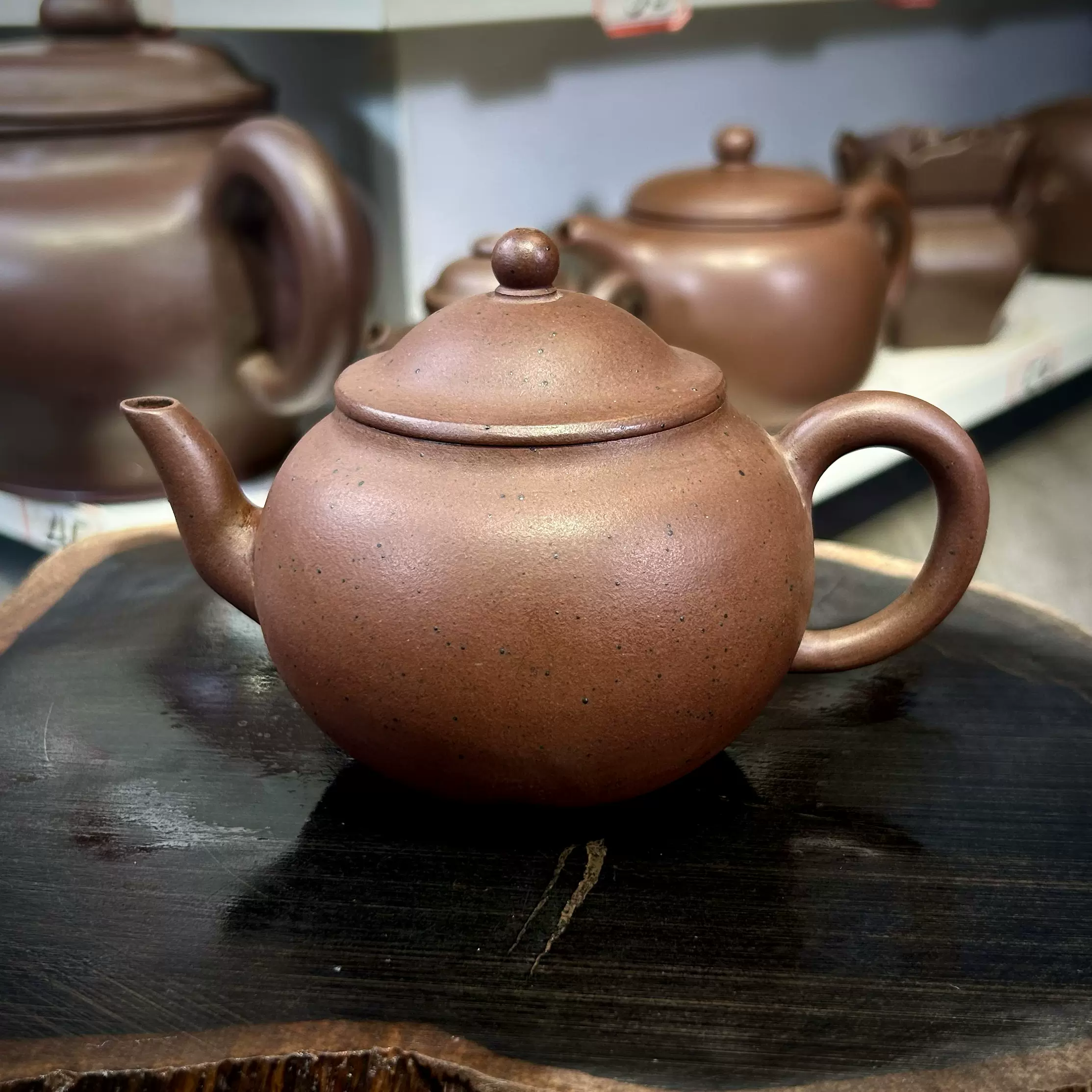 宜興茶壺 宜興紫砂壺老紫泥方器四方坦然茶壺150cc – 嵐雲茶業