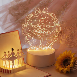 Ballet Night Light as a Souvenir Gift for Dancers, 10-Year-Old Girl Figurine, Teacher Competition Student Back-To-School Prize