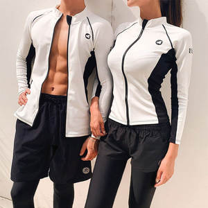 
Couple wetsuit women's top two-piece sun protection jellyfish suit long-sleeved trousers quick-drying surfing suit swimsuit