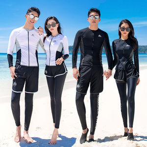 Diving clothing swimsuit Women's long -sleeved swimwear men's sunscreen fast dry couple diving clothes long pants jellyfish jellyfish warm surfing suit
