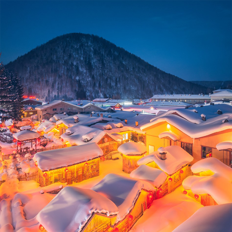 8人拼小团 东北吉林雾凇雪乡长白山魔界漂流长春冰雪新天地6天5晚