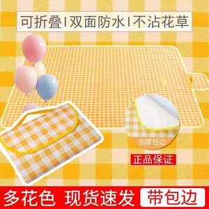 
Picnic mat moisture-proof mat thickened picnic mat outdoor camping outing beach grass picnic waterproof portable cushion