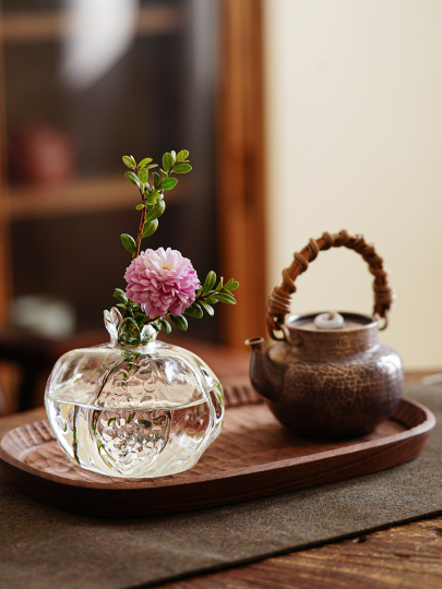 ミニザクロの花瓶 - 手作りのセラミックフラワーアレンジメント