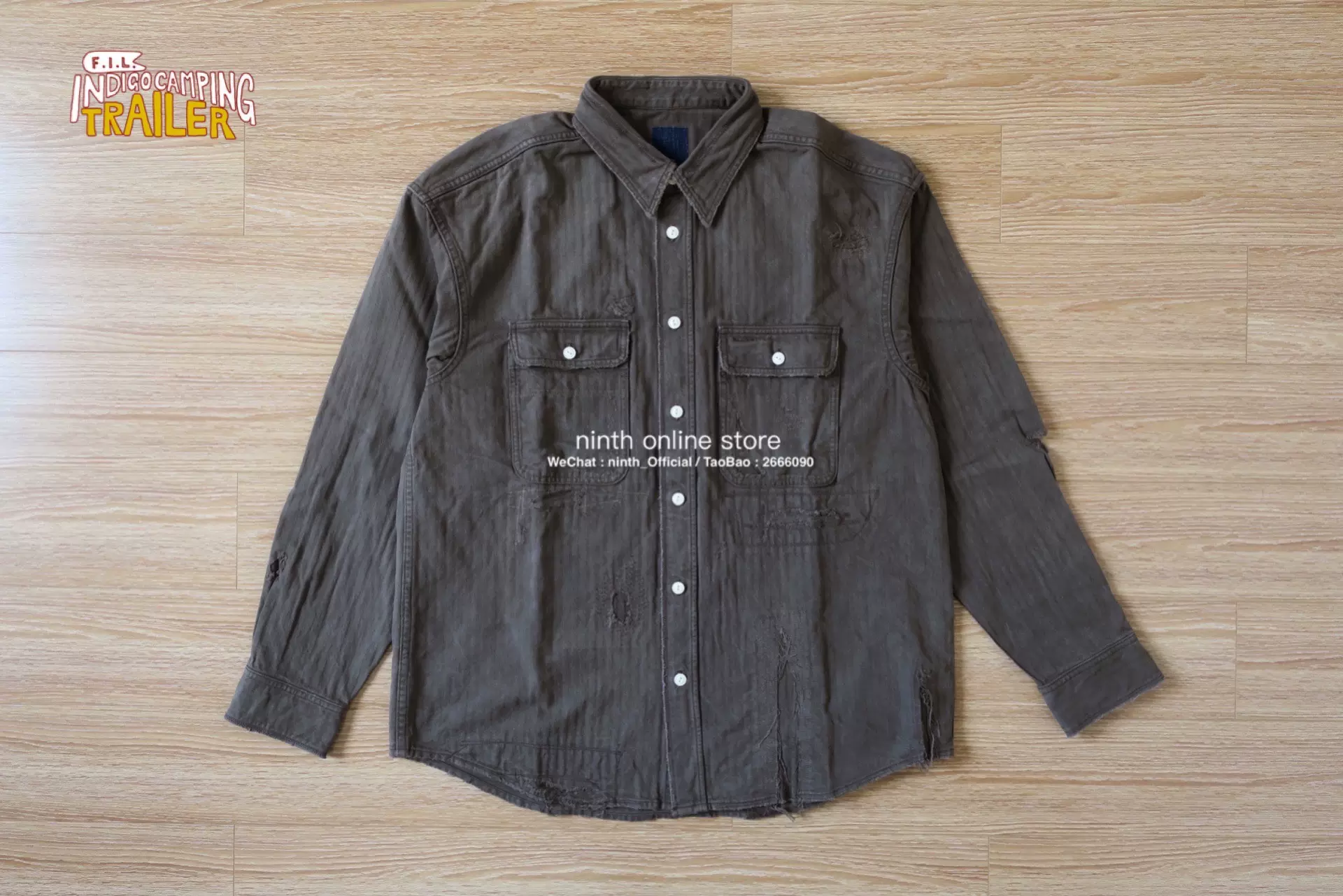 现货】VISVIM 20SS ICT LUMBER SHIRT L/S CRASH 泥染破坏衬衫-Taobao