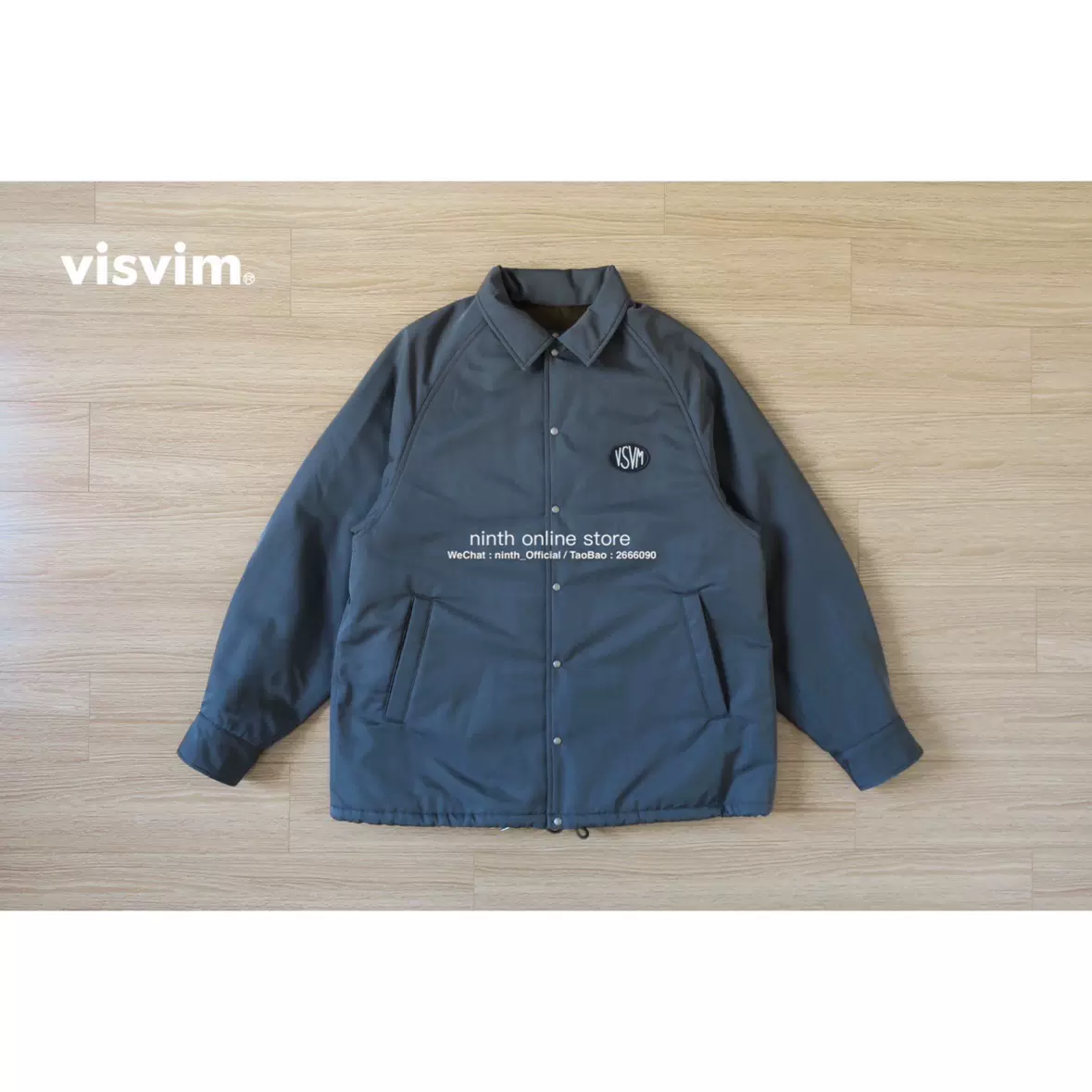 现货】VISVIM 24SS COACH JKT 羊毛真丝混纺刺绣印花教练夹克-Taobao