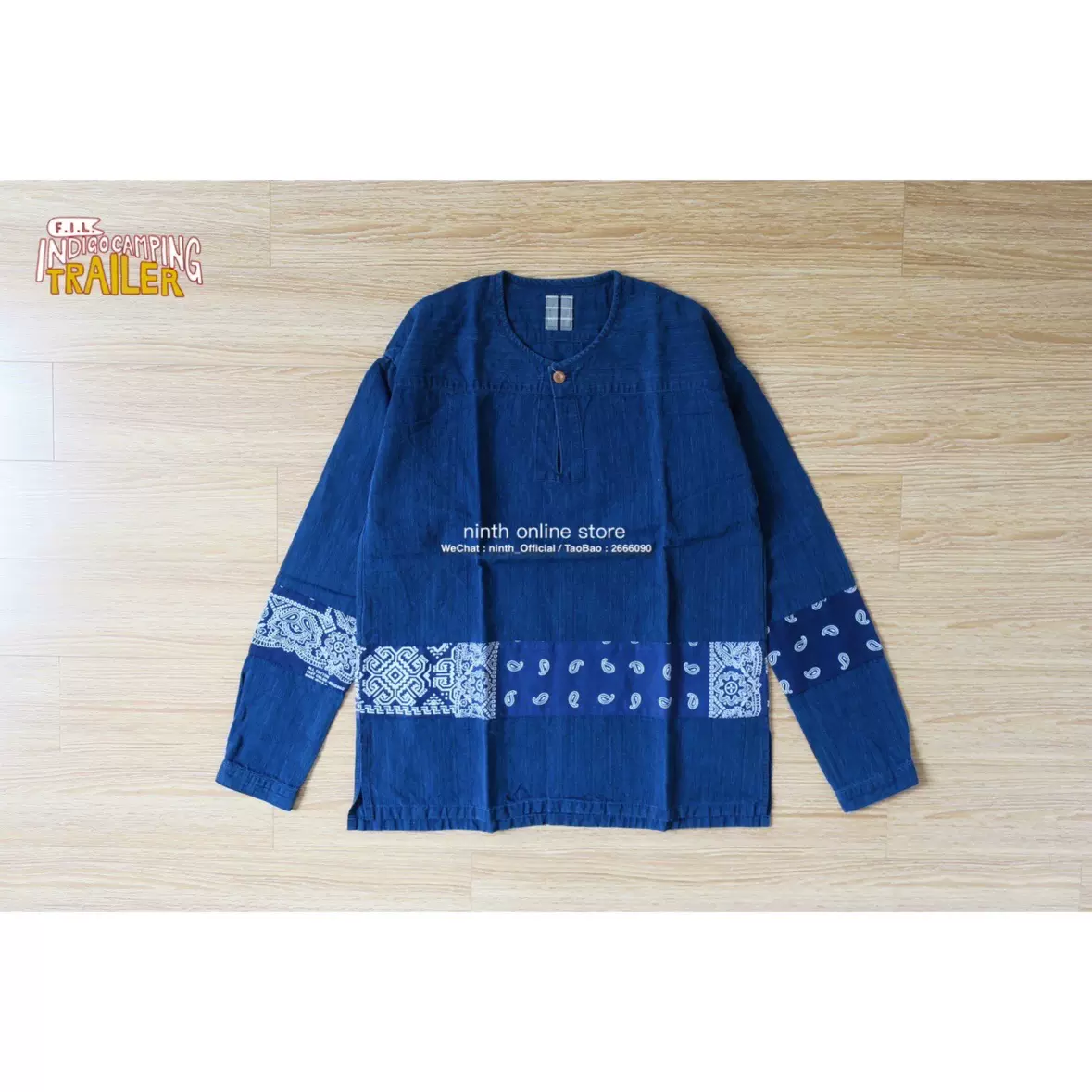 トップス visvim 17SS KERCHIEF BORDER TUNIC SHIRT VISVIM KERCHIEF BORDER TUNIC SHIRT シャツ