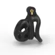 Mới rắn hổ mang khóa trinh tiết 2nd thế hệ cong khóa trinh tiết cho nam giới màu đen nhẹ khóa kiêng thiết bị chuyển giới đồ chơi