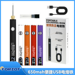 Convenient USB Soldering Iron 650Mah with Display Screen, Three-Level Adjustable Voltage, 510 Connector, 2.7V3.4V4.2V Adjustable