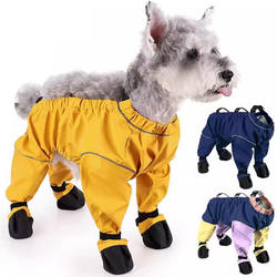 Dog Dust-Proof Pants, Dog Clothes, Winter Wear for Pets, Small Dogs, Teddy, Bichon, Schnauzer, Anti-Dirt, Four-Legged, Waterproof, Straight Hair