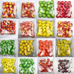 Simulated Small Fruit Model Fake Mini Vegetable Photography Props Decorative Food Apple Orange Plastic Cherry Ornaments