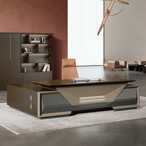 
Boss desk light luxury style high-end CEO executive desk leader general manager office furniture and chair combination boss desk