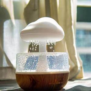
Simulated rain sound humidifier room desktop aromatherapy rain colorful creative home atmosphere night light bedroom