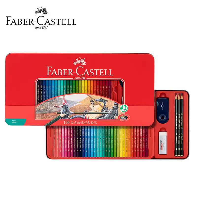 輝柏嘉（Faber-castell）彩色鉛筆100色油性彩色鉛筆彩色鉛筆繪畫工具畫