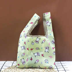 Eco-Friendly Bag, Small Foldable Shopping Bag, Japanese Waterproof Tote Bag, Portable Supermarket Shopping Bag, Hand-Carrying Cloth Bag