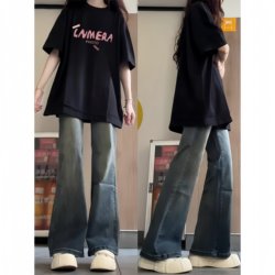 Black Short-Sleeved T-Shirt for Girls, Summer Wear 2026 New Popular Style, Casual and Versatile Half-Sleeve Top for Middle and High School Students