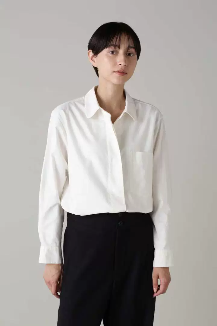 23AW代购MARGARET HOWELL COTTON OXFORD 元宝领纯棉衬衫两款色-Taobao