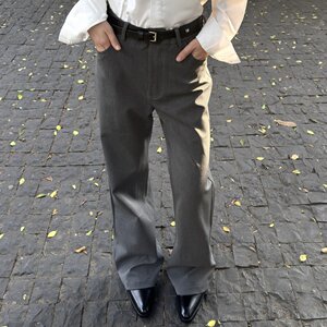 
RTIMFD commuting slim fit TR blended three-dimensional trousers cleanfi draped casual pants versatile trousers men