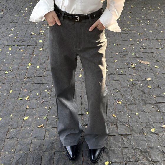 
RTIMFD commuting slim fit TR blended three-dimensional trousers cleanfi draped casual pants versatile trousers men