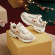 Skechers women's shoes for spring and summer gingerbread men Christmas lamb velvet daddy shoes snow cake shoes plus velvet panda shoes 149257
