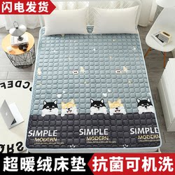 Flannel Mattress Pad Soft Cushion for Home Bedroom Bed Blanket Mattress Pad Quilt Dormitory Student Single Blanket Winter
