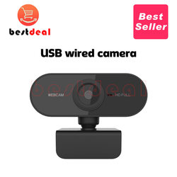 Webcam with Microphone 1080p USB Computer Camera 360-Degree