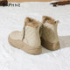 Daphne thick-soled snow boots for women 2025 new winter velvet warm bread cotton shoes waterproof anti-slip short boots