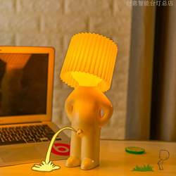 Shy Little Boy Desk Lamp, Gift for Friends and Couples, Fun and Funny Home Decoration Ornament, Bedside Night Light