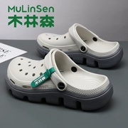 Mulinsen Croc Giày Nam Mùa Hè Chống Trơn Trượt Thoáng Khí Thể Thao Áo Khoác Ngoài Chống Mòn Đi Biển Đôi Dép dành Cho Nam dép đi biển cho gia đình