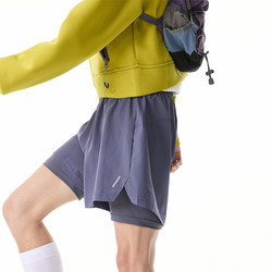 Bwka Outdoor Two-In-One Cycling Sports Shorts for Women and Men 2026 Summer Thin Quick-Drying Lined Hiking and Mountaineering Pants