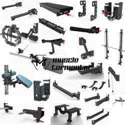 Mt Squat Rack 75 Square Tube Series Accessories Side Raise Leg Extension Storage Bar Multifunctional Accessories 26 Hole Diameter 50 Distance