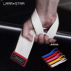 Laura Star Power-Assisted Belt Deadlift Belt Fitness Weightlifting Grip Belt Rowing Palm Protector Horizontal Bar Pull-Up