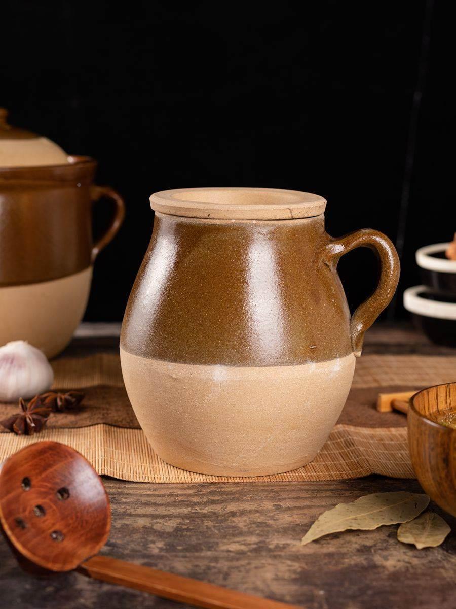 老式粗土砂罐陶土砂锅老砂罐煲汤瓦罐煨汤小瓦罐熬药煮茶罐炖肉锅