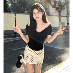 Unique and Beautiful French-Style White Polka Dot Dress for Women, Summer 2026 New Style, Very Attractive Outfit Set