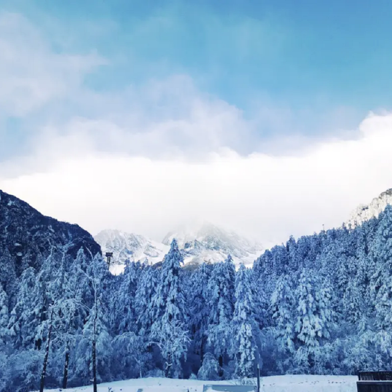 四川成都出发到海螺沟泸定桥二日游泡天然温泉可选8人小团